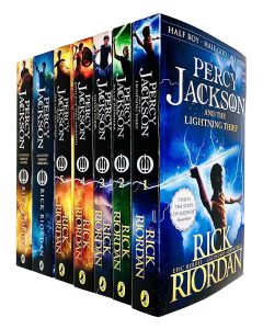 Percy Jackson Collection 7 Books Set By Rick Riordan (Lightning Thief, Sea of Monsters, Titan's Curse, Battle of the Labyrinth, Last Olympian, Greek Heroes, Greek Gods)